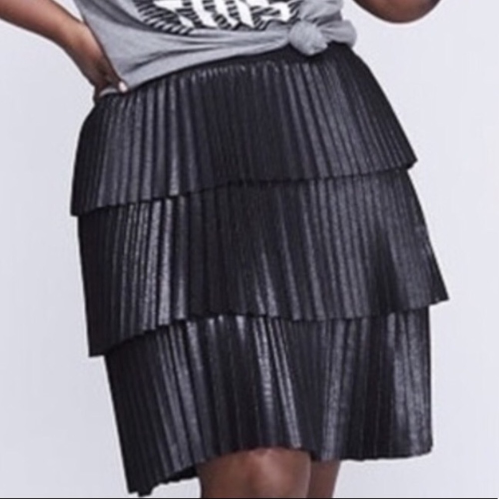 Metallic 3Tiered Skirt
